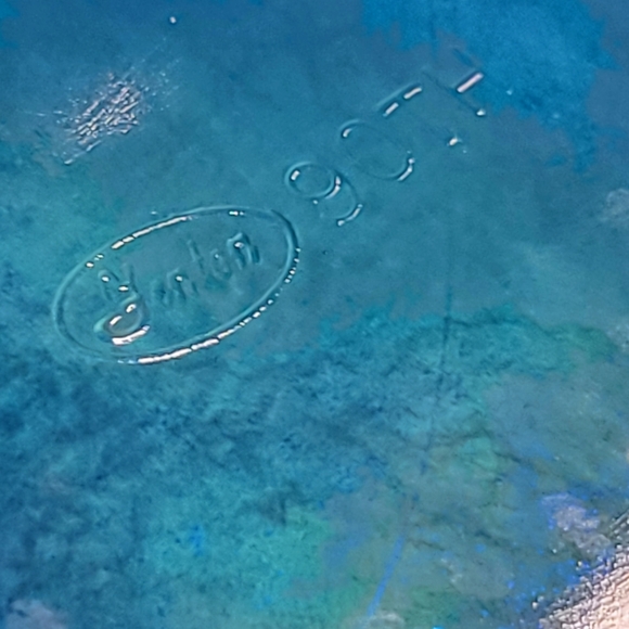 Fenton Celeste Blue Irridescent 90th Anniversary Pitcher and 2 Tumblers - Picture 8 of 11